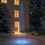 ARKEM Weihnachtsbaum Kegelform 752 LEDs Deko Blau 160x500 cm StäNder Weihnachtsbaum Weihnachtsbaum GeschmüCk