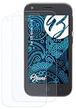 Bruni Schutzfolie kompatibel mit ZTE Blade L110 Folie, glasklare Displayschutzfolie (2X)
