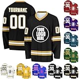 Individuelle Eishockeytrikots,gestalten Sie Ihr eigenes personalisiertes Eishockeytrikot mit Ihrem Namen/Team/Ihrer Nummer darauf (DE/NL/SE/PL, Alphanumerisch, Einheitsgröße, Regular, Regular, Stil 7)