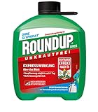 Roundup Express Unkrautfrei, Fertigmischung zur Bekämpfung von Unkräutern und Gräsern, 5 L