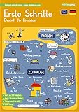 mindmemo Lernfolder - Erste Schritte - Deutsch für Anfänger DaF DaZ Wortschatz mit System spielend lernen für Kinder Vokabeln mit Bildern Lernhilfe ... foliert DIN A4 6 Seiten + Ab