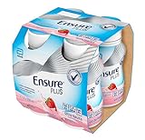 Ensure Plus Ergänzungsfuttermittel Format Getränk | Packung 4 x 200 ml | Geschmack Erdb
