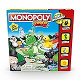 Monopoly Junior, der Klassiker der Brettspiele für Kinder, Familienspiel, ab 5 J