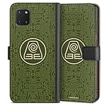 DeinDesign Klapphülle kompatibel mit Samsung Galaxy Note 10 lite Handyhülle aus Kunst Leder schwarz Flip Case Avatar - Der Herr der Elemente Erde Offizielles Lizenzproduk