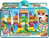 MEGA Bloks FVJ49 - Bausteintasche, 150 Teile, Bunt, Spielzeug ab 1 J