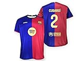 Fußballtrikot Cubarsia, junger und sportlicher Stil, maximaler Komfort, ideal für Fußballfans und Fans des aufstrebenden Talents, Rot und Blau, L