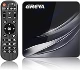 GREVA Android TV Box 4K, Android Box 11.0 mit 2GB RAM 16GB ROM Amlogic S905W2 WiFi 2.4G/ 5.8G 10/100M LAN Enternet Bluetooth 4.2 TV Box mit Fernbedienung