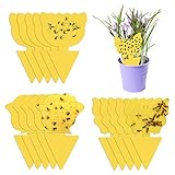15 Stück Gelbsticker Trauermücken Bekämpfen, Trauermückenfrei Fliegenfalle Fliegenfänger, Gelbtafeln für die Zimmerpflanzen Schädlingsbekämpfung