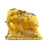 MOOWI Feng Shui Skulptur Elefant Dekoration Piggy Bank Exquisite und kreative Urlaub Geschenke Dekoration for Glück und Reichtum Perfekt for Ihr Zuhause oder Büro Feng Shui Statuen Buddha Dek