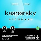 Kaspersky Standard Anti-Virus 2024 | 5 Geräte | 2 Jahre | Umfassender Schutz | Online-Banking Schutz | Leistungsoptimierung | PC/Mac/Mobile | Aktivierungscode per E