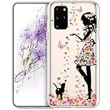 JAWSEU Klar Silikon Hülle für Samsung Galaxy S20 Plus Hülle Schutzhülle,Durchsichtig TPU Silikon Handyhülle Ultra Dünn TPU Bumper Case Stoßfest Schutz Soft Hülle für Galaxy S20 Plus,M