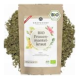 Gräfenhof Frauenmanteltee Bio Tee I 100g natürlicher Wochenbetttee für Frauen I Tee für Schwangere und zur Geburtsvorbereitung I Optimal als Schwangerschaftstee, Rückbildungstee und W