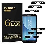 ivoler [3 Stücke] Schutzfolie für Samsung Galaxy J5 2017, [Volle Bedeckung] Schutzglas Folie Hartglas Gehärtetem G