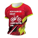 Radtrikot Herren Sommer Kurzarm Radfahren Trikots Männer Schnell Trocknend Jersey Rennrad Sport Kleidung Tragen Fahrrad Shirt Atmungsaktives MTB Top Mountainbike Ob