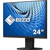 EIZO FlexScan EV2460-BK 60,5 cm (23,8 Zoll) Ultra-Slim Monitor (DVI-D, HDMI, D-Sub, USB 3.1 Hub, DisplayPort, 5 ms Reaktionszeit, Auflösung 1920 x 1080) schw