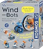 KOSMOS 621056 Wind Bots, Experimentieren mit erneuerbaren Energien für Kinder ab 8 Jahren, Bausatz für 6 Verschiedene Roboter-Modelle, Antrieb durch Windkraft, inklusive W