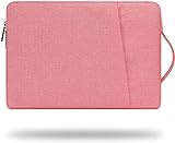 Laptop-Schutzhülle für MacBook Air 15,3 Zoll (38,9 cm) A2941 M2 Chip Canvas Handtasche Tragbare Verpackung Tasche Tragen Reisen mit Edelstahl Reißverschluss Polyester Zubehör (Pink)