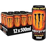 Monster Energy Nitro Cosmic Peach - in praktischen Einweg Dosen (12 x 500 ml)