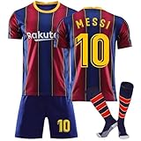 Generisch Trikot für Kinder Fußball No.10 Nostalgie Kinder Trikot Mit Kurz Limitierte Auflage für Junge Herren (A01, 8-9 Jahre)