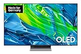 Samsung OLED-Fernseher GQ55S95BATXZG (Deutsches Modell), 2022, Smart TV, integriertes Alexa, Dolby Atmos, 'LaserSlim'-Design, Neural Quantum Prozessor 4K, 55 Z