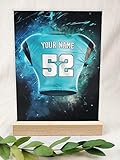 Carolina Fanartikel Acryl Tafel - Personalisiertes Geschenk, Football, American Football, Geschenke Jungen, Fanartikel, Fanartikel Kinder, Fan Geschenke, Carolina Trikot für Carolina-F