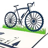 LIMAH® Pop Up Geburtstagskarte Fahrrad-Karte 3D Geschenkkarte Sport-Karte für Jungen Grußkarte Glückwunschkarte Rennrad-Karte für Sportler Kombinierbar mit einem Gutschein zum Geburtstag