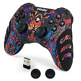 DuLingKer PC Controller Wireless, PS3 Controller PC Gamepad mit Dual Vibration, 2,4G Wireless Gaming Controller für PC Windows 11 10 8 7, PS3, Android Smart TV, TV Box, Steam, Raspberry