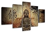 Visario Bild auf Leinwand 160 cm Nr 5502 Buddha fertig gerahmte Bilder 5 Teile Marke orig