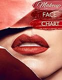 Makeup Face Chart: Make-up Papier Vorlagen Gesicht zum Ausmalen für Kosmetikerinnen und Visag