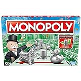 Monopoly Brettspiel, Familienspiel für Erwachsene und Kinder, 2 bis 6 Spieler, Strategiespiel für Kinder, Geschenk für Familien, ab 8 J