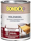 Bondex Holzsiegel Farblos / Seidenglänzend 0,75 L für 15 m² | Strapazierfähig und kratzfest | Wasser- und fettbeständig | Basis natürliche Rohstoffe | Holzsiegel | Holzversiegelung