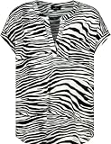 MONARI Damen T Shirt mit Zebramuster schwarz Weiss - 44