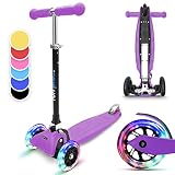 Fun Pro ONE Roller, der Sichere Premium Roller Kinder 3 Jahre, LED Räder, faltbar, ab Kleinkind Junge Mädchen, Kinderroller, 3 4 5 6 J