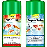 Tetra Pond MediFin (universell wirkendes Arzneimittel für alle Gartenteichfische), 500 ml & Pond AquaSafe (Qualität-Teichwasseraufbereiter für fischgerechtes und naturnahes Teichwasser), 500