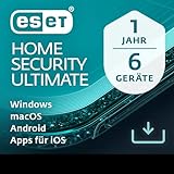 ESET HOME Security Ultimate 2024 | 6 Geräte | 1 Jahr | inklusive Firewall, VPN, Passwort-Manager und Datenverschlüsselung | Windows, macOS, Android und iOS Apps | Aktivierungscode per E-M