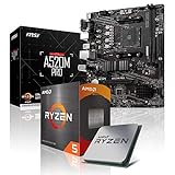 Memory PC Aufrüst-Kit Bundle AMD Ryzen 5 5600G 6X 3.9 GHz, 32 GB DDR4, A520M-A Pro, komplett fertig montiert inkl. Bios Update und g