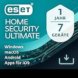 ESET HOME Security Ultimate 2024 | 7 Geräte | 1 Jahr | inklusive Firewall, VPN, Passwort-Manager und Datenverschlüsselung | Windows, macOS, Android und iOS Apps | Aktivierungscode per E-M