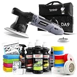 Poliermaschinen Set: chemicalworkz DA9 Exzenter Poliermaschine + Sonax Politur Set + Royal Pads Premium Polierpads + Dr. Wack Versiegelung für Lack + Zubehör | 20-teilig