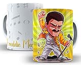 Mugtime (TM) – Icons of Music – Queen Freddie Mercury – Tasse aus Keramik, 330