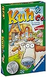 Ravensburger 23160 - Kuh und co, Mitbringspiel für 2-6 Spieler, Kinderspiel ab 4 Jahren, kompaktes Format, Reisesp