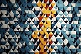 Acryl-Bild 120 x 80 cm: geometrische Hintergründe, die abstrakt sind. mathematisches Mosaik (203024915)