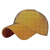 JHDPHd Hut Unisex Sports Baseballkappe Hüte für Männer für die Wahl im Freien Golf Sonnenhut Externer komplexer Lichtplatinen Schnelltrocknendes Hanging Net-Kappe (Color : Orange)