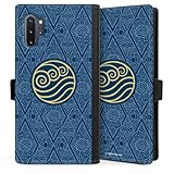 DeinDesign Klapphülle kompatibel mit Samsung Galaxy Note 10 Plus 5G Handyhülle aus Kunst Leder schwarz Flip Case Avatar - Der Herr der Elemente Wasser Offizielles Lizenzproduk
