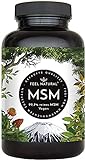MSM Tabletten - 2000mg MSM (Methylsulfonylmethan) je Tagesdosis - 365 Tabletten (6 Monate) - Mit natürlichem Vitamin C aus Acerola - Hochdosiert, vegan, laborgeprüft, ohne unerwünschte Z