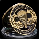 ZAMOUX Usa-Fallschirmjäger-Souvenir Bronzebeschichtete Münze Sammlerstück Airborne Challenge-Münze Immer Verdiente Gedenkmü