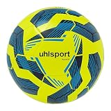 uhlsport Player Fußball Fussball Ball für Erwachsene - Größe 5, Fluo gelb/Marine/Cy