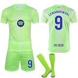 New AD Home/Away Barcelona Trikot #9 Lewandowski #19 Lamine Yamal Trikot Kinder Classic Red Blue Color Green Black 24/25 Football Jerseys Kids Boys Soccer Sport T Shirt Shorts Socks Track