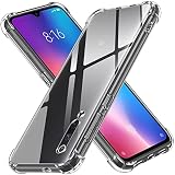ivoler Klar Silikon Hülle für Xiaomi Mi 9 mit Stoßfest Schutzecken, Dünne Weiche Transparent Schutzhülle Flexible TPU Durchsichtige Handyhülle Kratzfest Case C