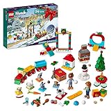 LEGO 41758 Friends Adventskalender 2023, Weihnachtskalender mit 24 Geschenken, darunter 8 Tier-Figuren, 2 Mini-Puppen und festliches Spielzeug, Advents-Geschenke zu Weihnachten fü