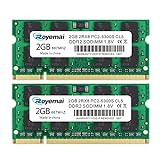 2X2GB PC2-5300S DDR2 667 4GB 5400 RAM Kit Sodimm 2RX8 1,8V CL5 Laptop Arbeitsspeicher Memory Module für Intel AMD Sy